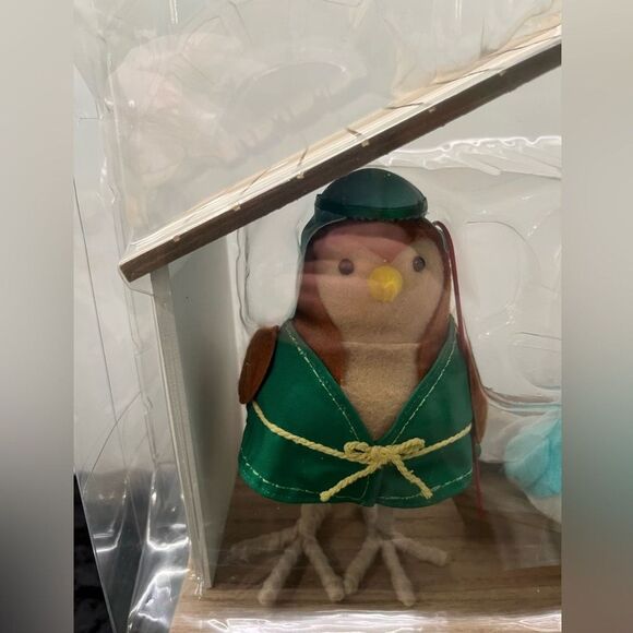 Featherly Friends Fabric Bird Christmas Nativity Scene New Target - Picture 2 of 6